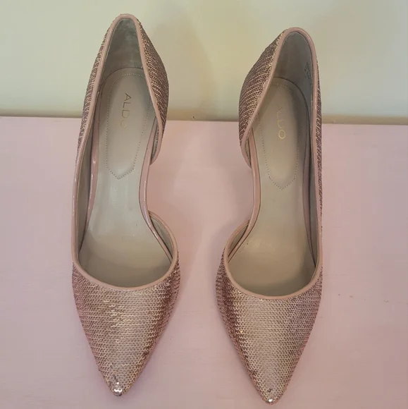 Rosegold sequin heels - Picture 2 of 5
